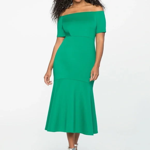eloquii formal dresses Short Sleeves A-Line Plus-Size Occasion Dresses – HAREM's Brides main image 1